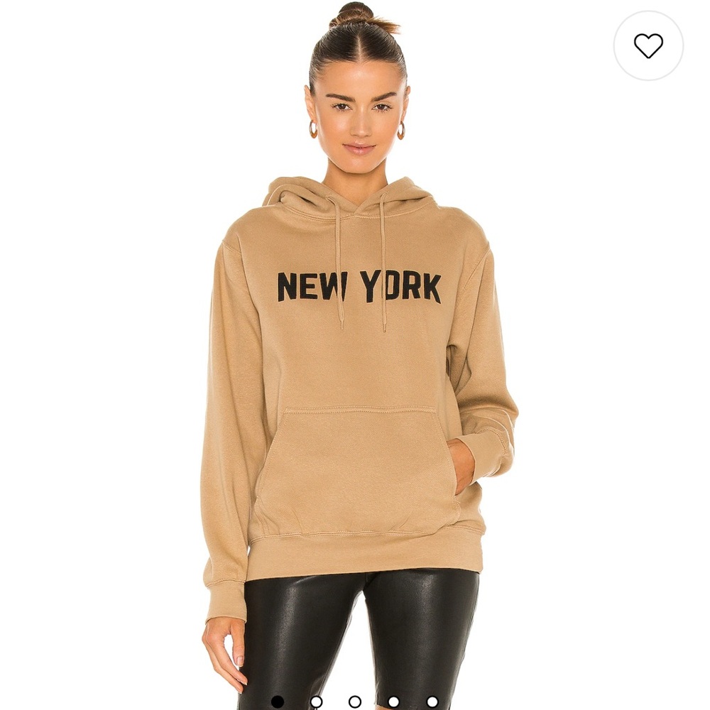 REVOLVE Tan and Black Cozy Sweater